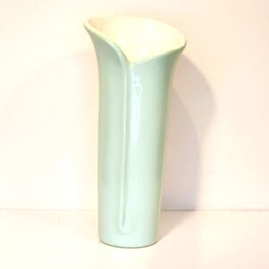 Royal Haeger Pottery Vase Green Calla Lily Ceramic Bid Arrangement Spring Vtg.